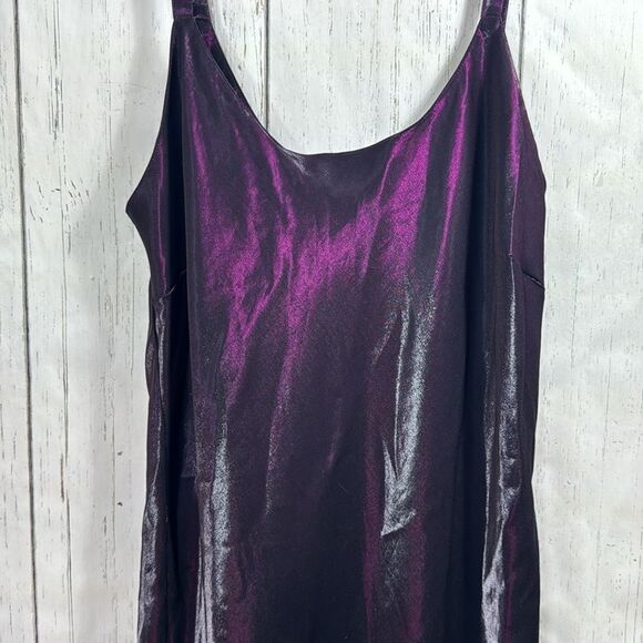 Cabernet Deep Purple Satin Slip - Picture 4 of 10